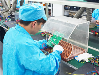 DIP plug-in wave soldering production line